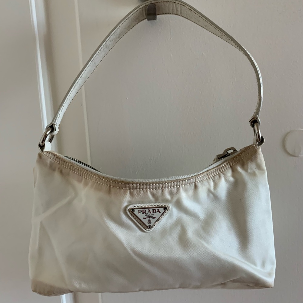Authentic Prada white purse